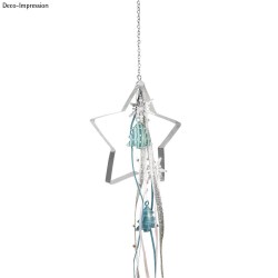 Ornament Rayher, steluta din metal, cu agatatoare, dimensiune 11.5 cm Ornament Rayher, steluta din metal, cu agatatoare, dimensiune 11.5 cm