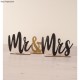 Deco lemn natur, Mr & Mrs , FSC Mix, 42x2x14.5 cm, din 6 componente