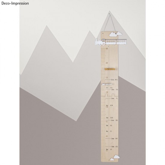 Kit creativ Rigla, lemn natur, de la 60 cm pana la 140 cm