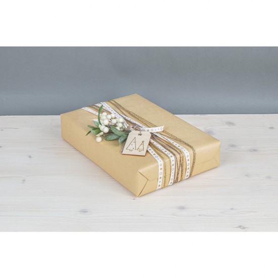 Eticheta personalizata, lemn natur, 4.8x8.2cm