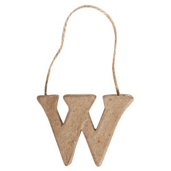 Litera W din papier mache, Rayher, 4x5,5x1 cm, se poate picta folosind culori acrylice si se poate agata Litera W din papier mache, Rayher, 4x5,5x1 cm, se poate picta folosind culori acrylice si se poate agata