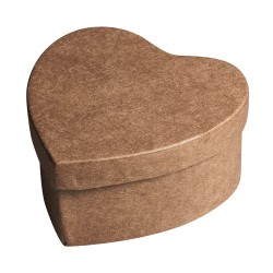 Cutie Rayher din papier mache, inimioara, dimensiune 6x3 cm, 4/set Cutie Rayher din papier mache, inimioara, dimensiune 6x3 cm, 4/set