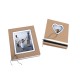 Cutie cu album foto papier mache, FSC Rec.100%, kraft, 18x15x3cm, pentru fotografii de pana la 11x15cm