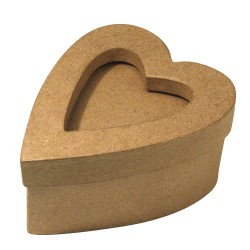 Cutie Rayher din papier mache, in forma de inima, dimensiune 13x10x6 cm, se poate picta folosind culori acrylice Cutie Rayher din papier mache, in forma de inima, dimensiune 13x10x6 cm, se poate picta folosind culori acrylice