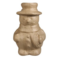 Om de zapada Rayher, DIN papier mache, 10,5x9,5x16,5cm dimensiune, crasnii fi pictat folosind culori acrilice Om de zapada Rayher, DIN papier mache, 10,5x9,5x16,5cm dimensiune, crasnii fi pictat folosind culori acrilice