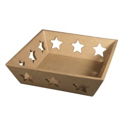 Tavita Rayher din papier mache, dimensiune 25x25x7 cm, se poate picta si realiza un frumos decor de iarna Tavita Rayher din papier mache, dimensiune 25x25x7 cm, se poate picta si realiza un frumos decor de iarna