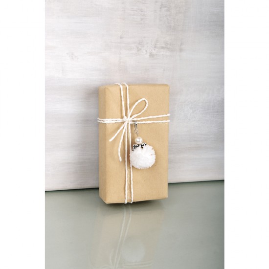 Kit creativ Rayher, Ingeras pompon, alb, 2.5x2.5x5cm, 4 ingerasi in cutie