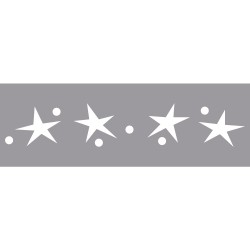 Perforator, bordura, Rayher, model stelute, 4x0,8cm