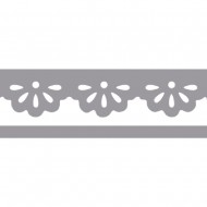 Perforator, bordura, Rayher, model dantela, 4,5x0,9 cm
