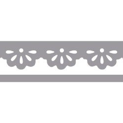 Perforator, bordura, Rayher, model dantela, 4,5x0,9 cm