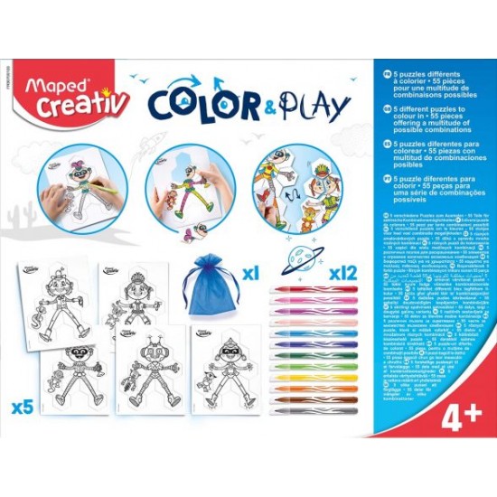 Kit Maped creativ „PLAY COLOR - PUZZLE“