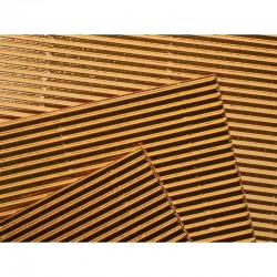 Carton ondulat metalic, A4, 276g/mp, auriu, 10 bucati/set