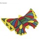Kit creativ Rayher, fluture, setul contine 4 carioci