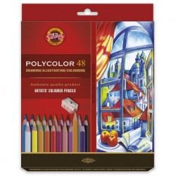 K3836-48 Set Creioane POLYCOLOR, 48 culori - in cutie de carton K3836-48 Set Creioane POLYCOLOR, 48 culori - in cutie de carton