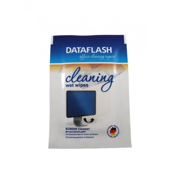 Servetele umede pentru curatare monitoare TFT/LCD/notebook, 20/set, DATA FLASH