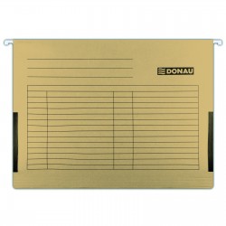 Dosar suspendabil cu burduf si eticheta , bagheta metalica, DONAU - maro Dosar suspendabil cu burduf si eticheta , bagheta metalica, DONAU - maro
