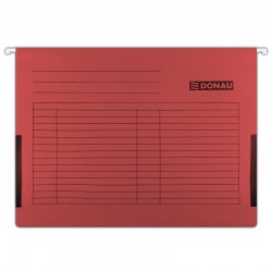 Dosar suspendabil cu burduf si eticheta , bagheta metalica, DONAU - rosu Dosar suspendabil cu burduf si eticheta , bagheta metalica, DONAU - rosu