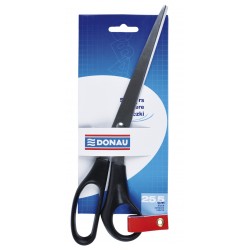 Foarfeca otel, ergonomica, 25.5cm, DONAU Classic - maner negru Foarfeca otel, ergonomica, 25.5cm, DONAU Classic - maner negru