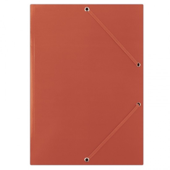 Mapa din carton plastifiat, cu elastic pe colturi, 400gsm, DONAU - rosu