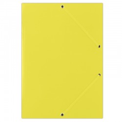 Mapa din carton plastifiat, cu elastic pe colturi, 400gsm, DONAU - galben