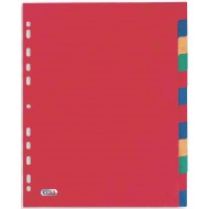 Separatoare carton color, A4 XL, 225g/mp, 12 culori/set, ELBA