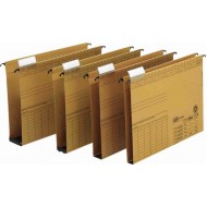 Dosar suspendabil cu burduf 20mm , carton 320g/mp, bagheta metalica, ELBA Vertic - kraft