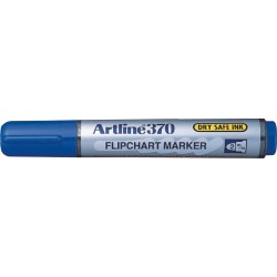 Flipchart marker ARTLINE 370 - Dry safe ink, corp plastic, varf rotund 2.0mm - albastru Flipchart marker ARTLINE 370 - Dry safe ink, corp plastic, varf rotund 2.0mm - albastru