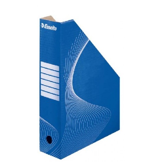 Suport vertical ESSELTE Standard pentru cataloage, din carton - albastru