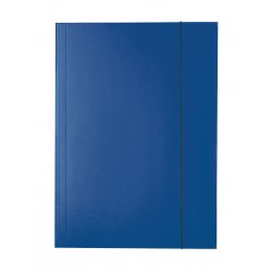 Mapa ESSELTE Economy din carton cu elastic - albastru inchis