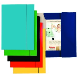 Mapa ESSELTE Economy din carton cu elastic - albastru deschis