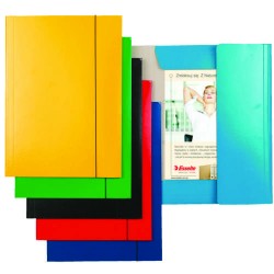 Mapa ESSELTE Economy din carton cu elastic - galben