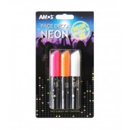 Face Deco AMOS Neo FD10B3-ND, set de 3 culori: roz, portocaliu, alb