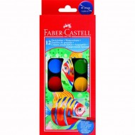 Acuarele 12 culori Pensula Faber-Castell