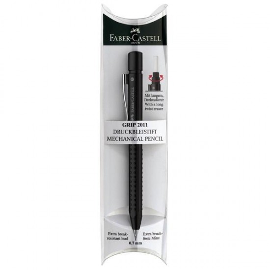 Creion mecanic 0.7 mm Grip 2011 cutie cadou Faber-Castell