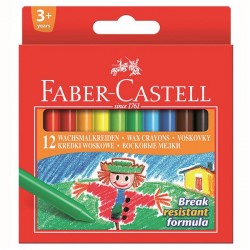 Creioane Cerate 12 Culori Faber-Castell Creioane Cerate 12 Culori Faber-Castell