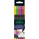 Liner 0.4mm, gripp, 5 culori neon/set , Faber - Castell