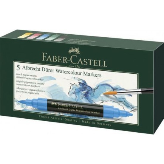 Markere solubile A.DURER Faber-Castell, 5/set