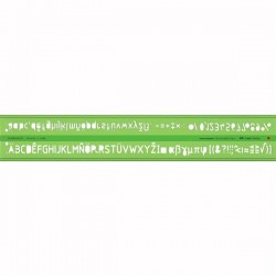 Sablon litere Tekagraph Faber-Castell Sablon litere Tekagraph Faber-Castell