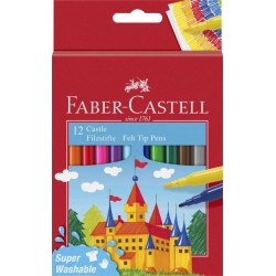 Carioaca superlavabila, 12 culori/set, Faber-Castell