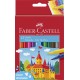 Carioaca superlavabila, 12 culori/set, Faber-Castell