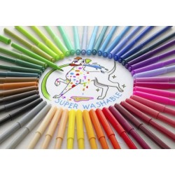 Carioaca superlavabila, 12 culori/set, Faber-Castell