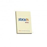 Notes autoadeziv 76 x 51 mm, 100 file, Stick"n - galben pastel