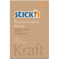 Notes autoadeziv 76 x 51 mm, 100 file, Stick"n - kraft