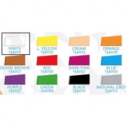 Moosgummi A4 simplu, 2 mm, 10 bucati/set, ALB