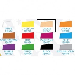 Moosgummi A4 simplu, 2 mm, 10 bucati/set, CREM