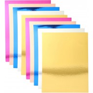 Carton metalic A4, 250g/mp, 2 FETE, 10 bucati/set, DIVERSE CULORI