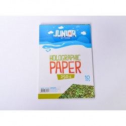 Carton HOLOGRAFIC, A4, VERDE, 250 g/mp, 10 coli/set