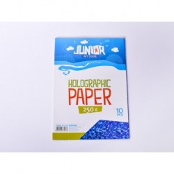 Carton HOLOGRAFIC, A4, ALBASTRU, 250 g/mp, 10 coli/set