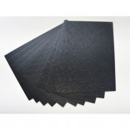 Carton METALIC EMBOSAT, A4, 250g/mp, 2 coli x 5 modele/set, NEGRU