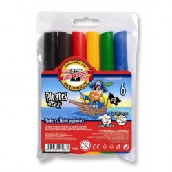 Carioca Koh-I-Noor, JUMBO PIRATI, 6 culori